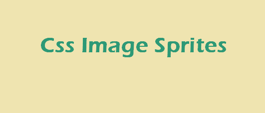 CSS Image Sprites