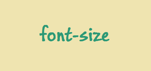 ویژگی font-size در css